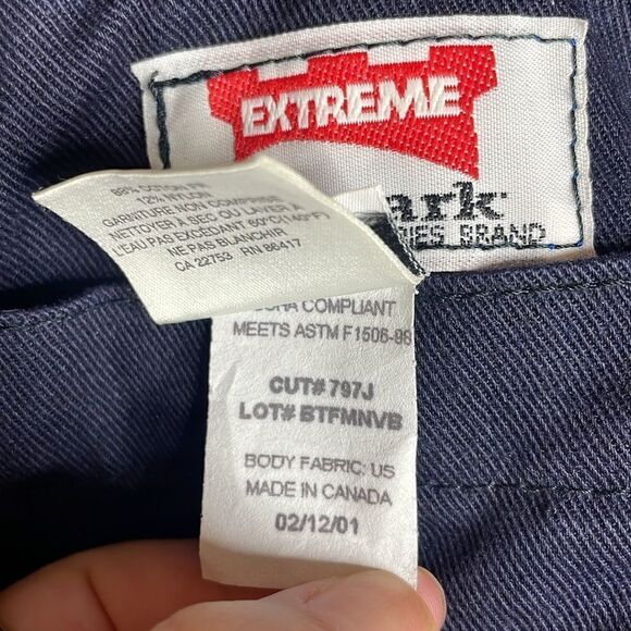 Bulwark Fire resistant Bib Overalls Lightweight Nomex Insulated size Large Tall - Picture 6 of 7